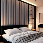 **

A cozy apartment showcasing high-density soundproofing panels on the walls, combined with sound barrier sheets. Soft lighting, modern interior design, emphasizing a quiet and peaceful living space.

**